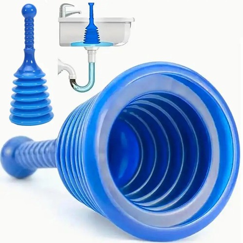 Sink and drain plunger - and,