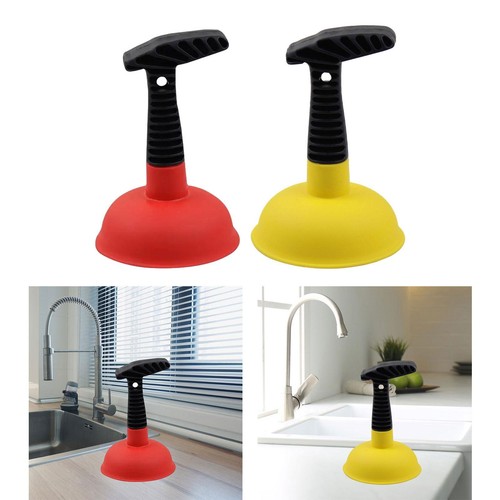 Sink drain plunger with short - plunger,