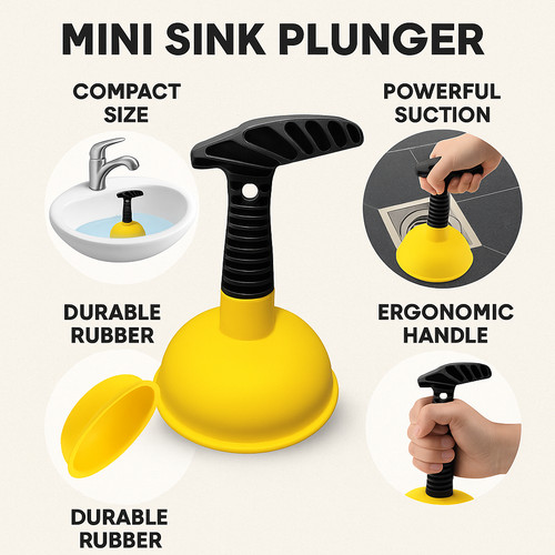 Mini sink drain plunger - sink, –