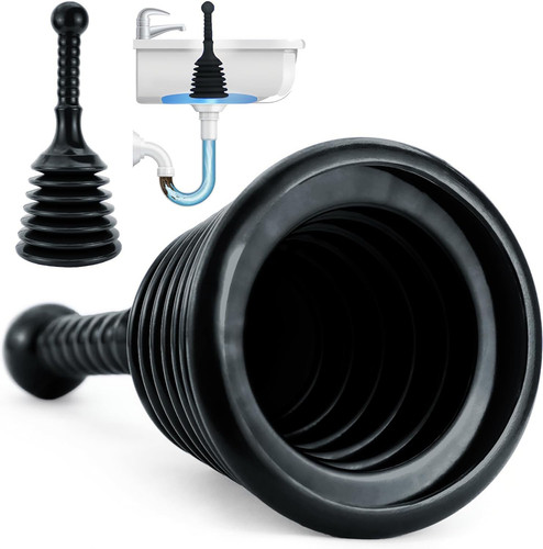 Sink and drain plunger - plunger, for