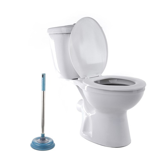 Dark blue rubber toilet - blue,