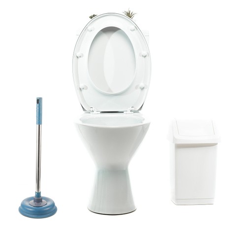 Reusable rubber toilet plunger - reusable,